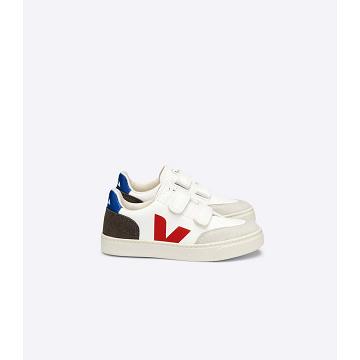 White/Black Kids' Veja V-12 CHROMEFREE Shoes | AU 750JPQ